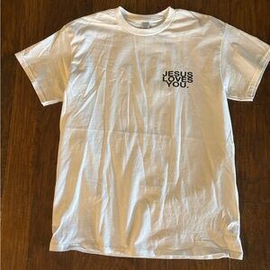 White Jesus Loves You Graphic T-Shirt